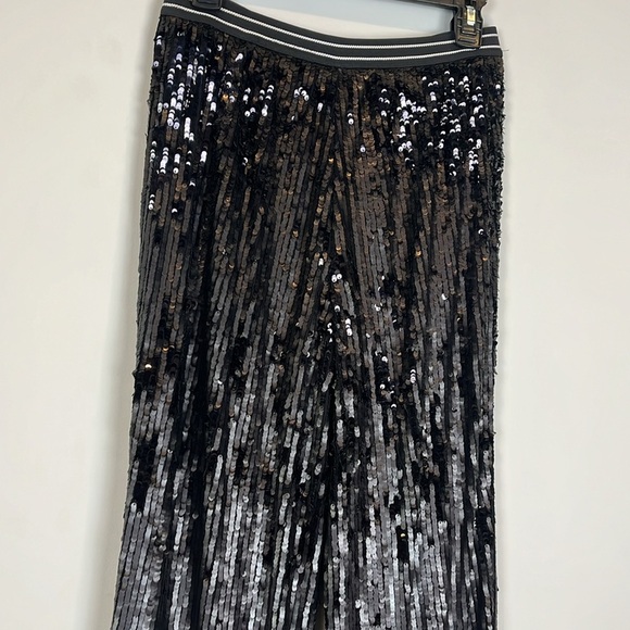 Free People Women's Size Small "Just a Dream" Black Sequin Pants - Picture 7 of 11